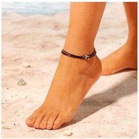 img 1 attached to 🏝️ Yalice Boho Anchor Anklets - Beach Foot Jewelry for Women and Girls