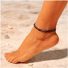 img 3 attached to 🏝️ Yalice Boho Anchor Anklets - Beach Foot Jewelry for Women and Girls