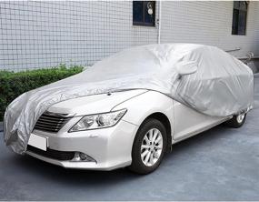 img 3 attached to 🚗 Premium 3L Waterproof Car Cover- Ultimate Sun, Snow, Dust, and Rain Protection, Size: 4.75 X1.75 X1.5M