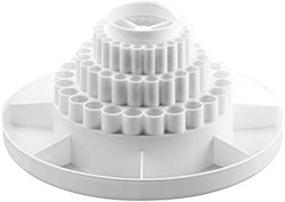 img 2 attached to Efficiently Organize Your Desktop with Alvin Spin-O-Tray Rotating Receptacle - White