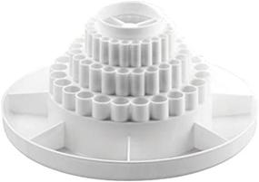 img 3 attached to Efficiently Organize Your Desktop with Alvin Spin-O-Tray Rotating Receptacle - White