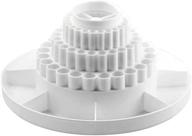 efficiently organize your desktop with alvin spin-o-tray rotating receptacle - white logo