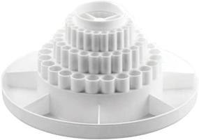 img 4 attached to Efficiently Organize Your Desktop with Alvin Spin-O-Tray Rotating Receptacle - White