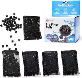 img 4 attached to 🐠 ELIVING Bio Balls & Mesh Bags Aquarium Filter Media Set - 500 Ct .6 Inch Bio Balls - Ideal Koi Pond Canister Filter, Freshwater & Saltwater Sump - Fish Tank, Pond Filter Media