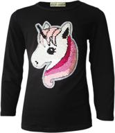 magical girls emoticons unicorn changing sequin tops, tees & blouses: sparkle with style! logo