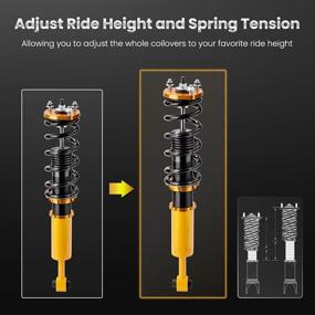 img 3 attached to 🚗 Adjustable Height Suspension Kit for Lexus IS300 2001-2005 - maXpeedingrods Coilovers Shock Absorber