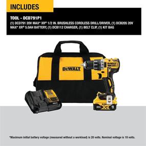 img 3 attached to 💪 Dewalt DCD791P1: High-Performance Brushless Cordless Driver - Powerful and Efficient!