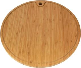 img 3 attached to 🎍 Bamboo Round Cutting Board - 15-inch Diameter x 0.75-inch Thickness - 1 Piece