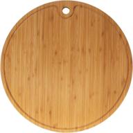 🎍 bamboo round cutting board - 15-inch diameter x 0.75-inch thickness - 1 piece логотип