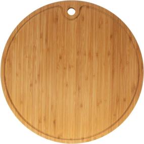 img 4 attached to 🎍 Bamboo Round Cutting Board - 15-inch Diameter x 0.75-inch Thickness - 1 Piece