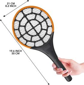 img 1 attached to Black + Decker Electric Fly Swatter – Oversized Portable Indoor & Outdoor Mosquito & Bug Zapper with Battery-Operated Mesh Grid & Durable Tennis Racket Style Design – Non-Toxic, Safe for People & Pets