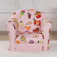 🎀 charming pink velvet kids sofa chair: ideal mini upholstered seat with wooden frame - perfect baby gift логотип