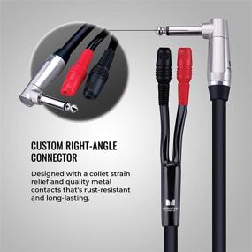 img 1 attached to 🎵 Enhanced SEO: Monster Prolink Performer 600 Combo Speaker Cable - 1/4 Inch to Faston Connector, 6 feet