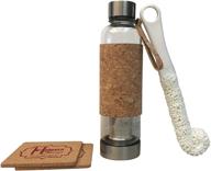 stainless steel infuser urban tea tumbler bundle - including lids, bottle sponge brush, and cork coasters logo