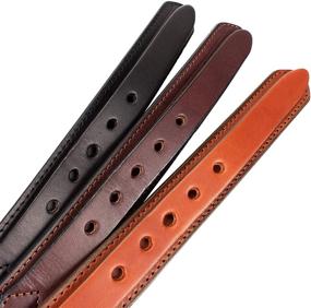 img 1 attached to 🎩 Premium English Bridle Leather Ranger: Timeless Men's Accessories