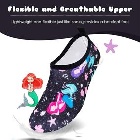 img 3 attached to 👣 HMIYA Toddler Water Shoes: Barefoot Girls' Footwear for Playtime