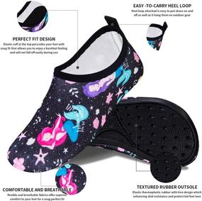 img 2 attached to 👣 HMIYA Toddler Water Shoes: Barefoot Girls' Footwear for Playtime