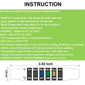 img 3 attached to Reusable Forehead Temperature Strips, Instant Read for Daily Home Use and Travel - Multipurpose (Pack of 20)
