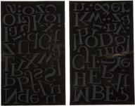 🎨 sei 1-1/2-дюймовый набор для веселых букв iron on transfers: черные, 2 листа - добавьте игривую персонализацию к вашим тканям! логотип