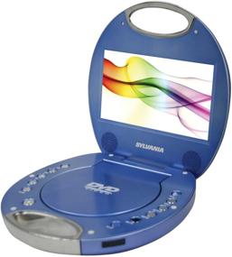 img 1 attached to 📀 Sylvania 7-Inch Portable DVD Player SDVD7046-Blue with Integrated Handle - Blue