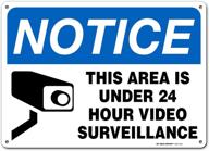 🚨 warning sign: notice under surveillance - enhancing security measures logo