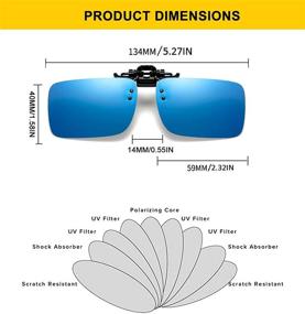 img 3 attached to 🕶️ Prescription Driving Sunglasses with Polarized Lenses for Anti-Glare Optics