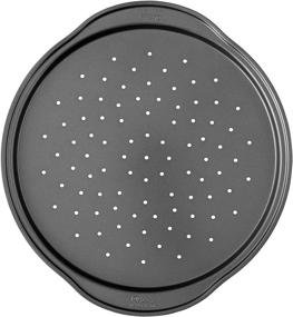 img 4 attached to 🍕 Wilton Perfect Results Non-Stick 14-Inch Pizza Pan: Crispy Delights, Silver