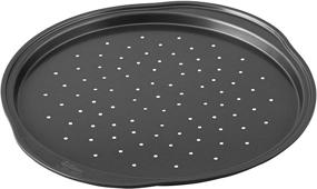 img 2 attached to 🍕 Wilton Perfect Results Non-Stick 14-Inch Pizza Pan: Crispy Delights, Silver