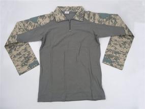 img 2 attached to 👕 MAGCOMSEN Men's Camo Tactical Military Shirt: 1/4 Zip Long Sleeve Shirt with Pockets