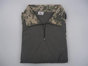 img 3 attached to 👕 MAGCOMSEN Men's Camo Tactical Military Shirt: 1/4 Zip Long Sleeve Shirt with Pockets