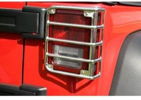 img 1 attached to 🚗 Rugged Ridge 11103.03 Euro Guard Kit, Metal Tail Light for 2007-2018 Jeep Wrangler JK