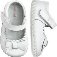 adorable pediped girls betty champagne toddler girls' shoes - stylish and comfy footwear for your little fashionista! logo
