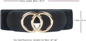 img 1 attached to Elastic Stretch Waistband Dresses: A Must-Have Women's Accessory for Perfect Belts Fit