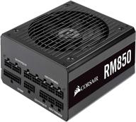 💡 corsair rm850 золотой сертифицированный блок питания 80 plus - полностью модульный стандарт atx, 850 вт - черный. логотип