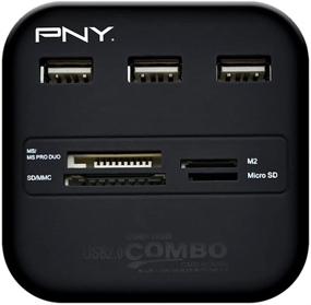 img 3 attached to 📸 PNY Multi-Slot USB & Flash Card Reader - High-Performance Data Transfer Solution (P-UBSDRDR21K-RF)