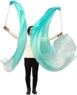 🧣 winged sirenny 1 piece 90-inch flowy silk veil poi playsilk for spinning, practice, tail flag, and streamer logo