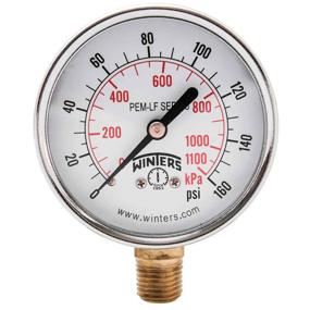 img 1 attached to 🌡️ Winters PEM215LF Pressure Gauge with ±3% Accuracy for Precise Measurements