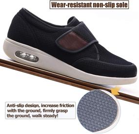 img 2 attached to 🩺 LESVAGO Lightweight Diabetic Adjustable Slippers: Enhanced for Better Comfort and Support
