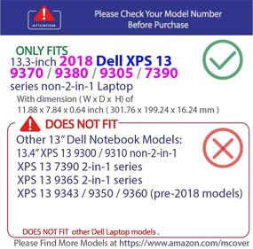 img 3 attached to 📦 Clear mCover Hard Shell Case for 13.3" Dell XPS 13 9370 (2018), 9380 (2019), 9305 (2021), 7390 Models – Non-2-in-1 (Not Compatible with L321X, 9333, 9343, 9350, 9360, 9365) Laptop – DL-XPS13-9370