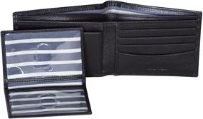 img 1 attached to 👨 Nautica Men's Black Bifold Wallet - Size