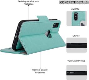 img 2 attached to 📱 Navor Vajio Series Detachable Magnetic Wallet Case with RFID Protection for iPhone Xs/X [Logo Hole] - Mint