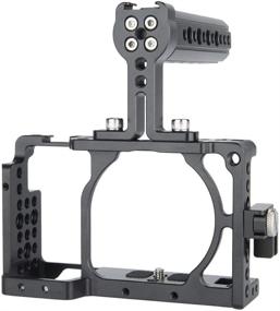 img 4 attached to 🎥 Enhance Your Sony A6400/ A6100/ A6300/ A6000 Filming Experience with NICEYRIG Camera Cage Kit and Top Handle