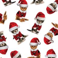 🎁 christmas wrapping paper roll - kitty design, 24" x 15 logo