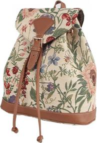 img 3 attached to Signare Tapestry Sunflower Butterfly Dragonfly Backpacks for Casual Daypacks