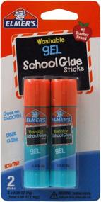 img 1 attached to 🎨 Elmer's Washable Gel School Glue Sticks: Mess-Free Application, 0.28 oz Each, 2 Sticks per Pack (E518)