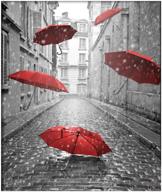 🎨 blxecky 5d diy diamond painting by number kits - red umbrella (30x40cm/12x16inch) - improve seo logo