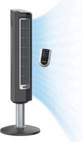 img 4 attached to 💨 Lasko 2519 Gray 38-inch Wind Tower Fan with Remote Control and 3 Speeds