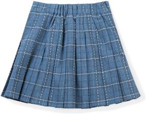 img 3 attached to 👗 Girls' Clothing: Pleated Skirts with Uniform Waisted Scooter Design