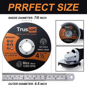 img 1 attached to 🔪 Truswe Cut Off Wheels 52 Pack - High-Quality Metal & Stainless Steel Cutting Discs at an Unbeatable Price!