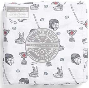 img 2 attached to Hockey Scrimmage Cotton Sateen Bedding